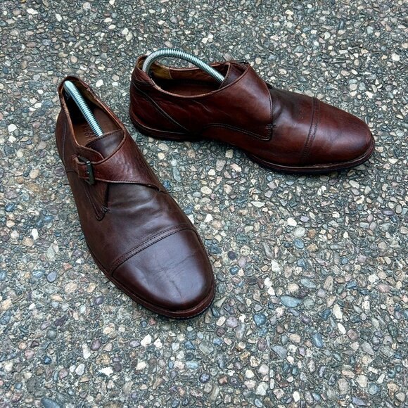 Timberland Boot Company Wodehouse Monk Strap Brown Leather Loafer Size 9 - Picture 9 of 11